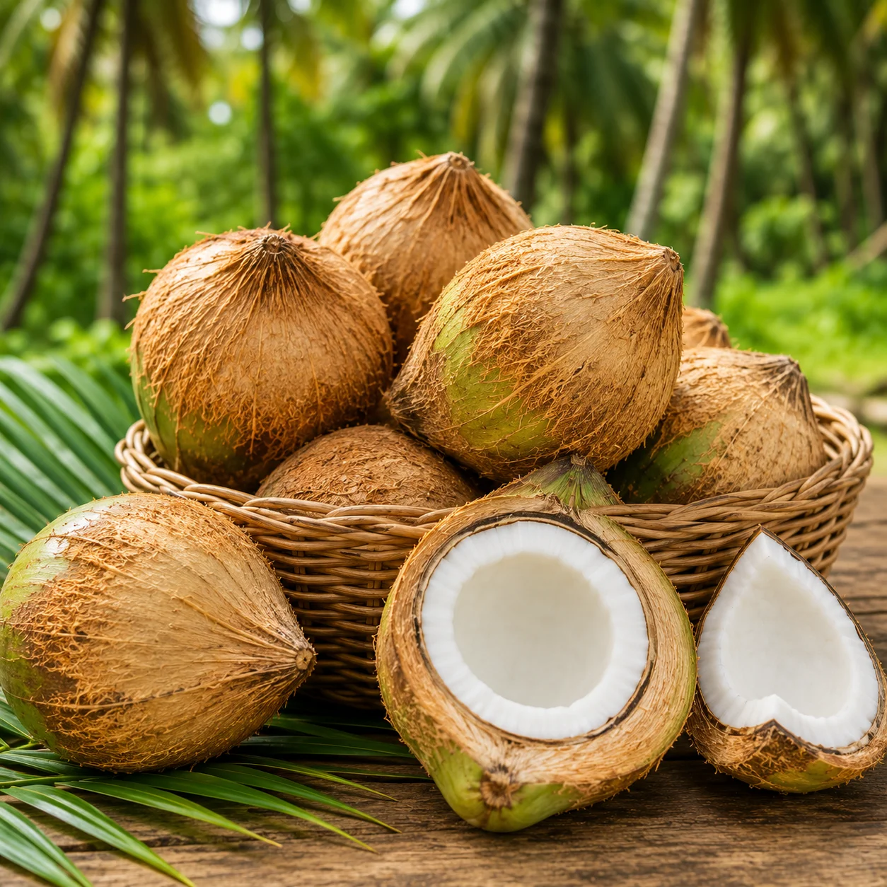 Semi Husk Coconut